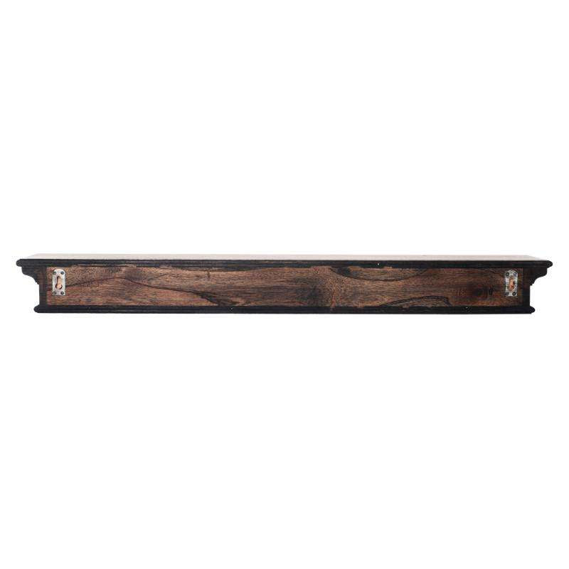 Ashpinoke:Halifax Mindi Collection Floating Wall Shelf, Extra Long in Black Wash-Shelving-NovaSolo