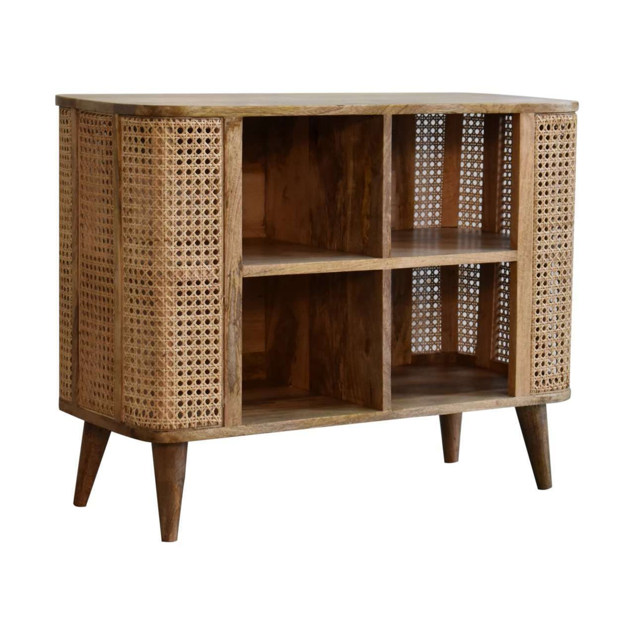 Ashpinoke:Larissa Open Double Cabinet-Cabinets-Artisan