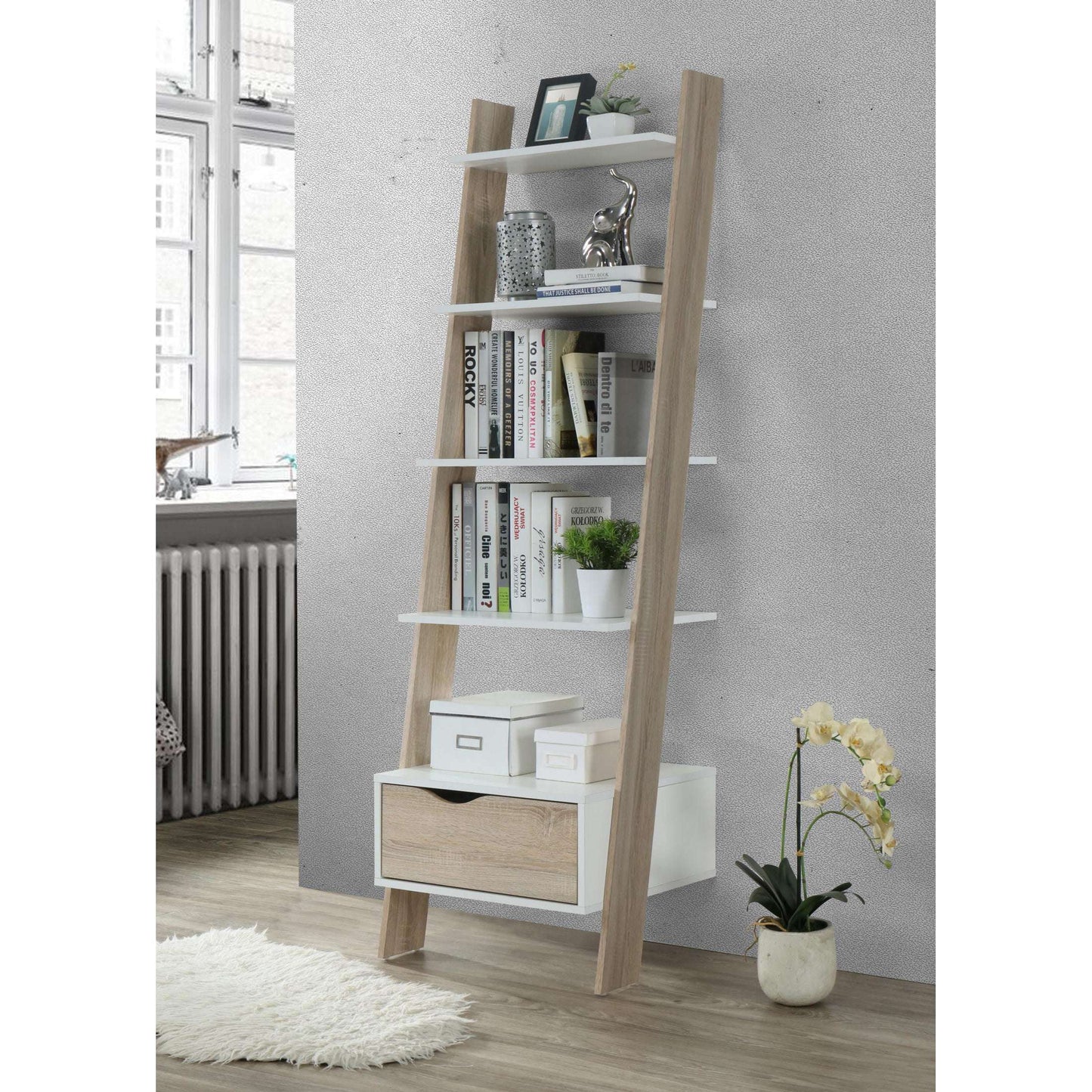 Ashpinoke:Mapleton Bookcase Tall-Bookcases-Heartlands Furniture