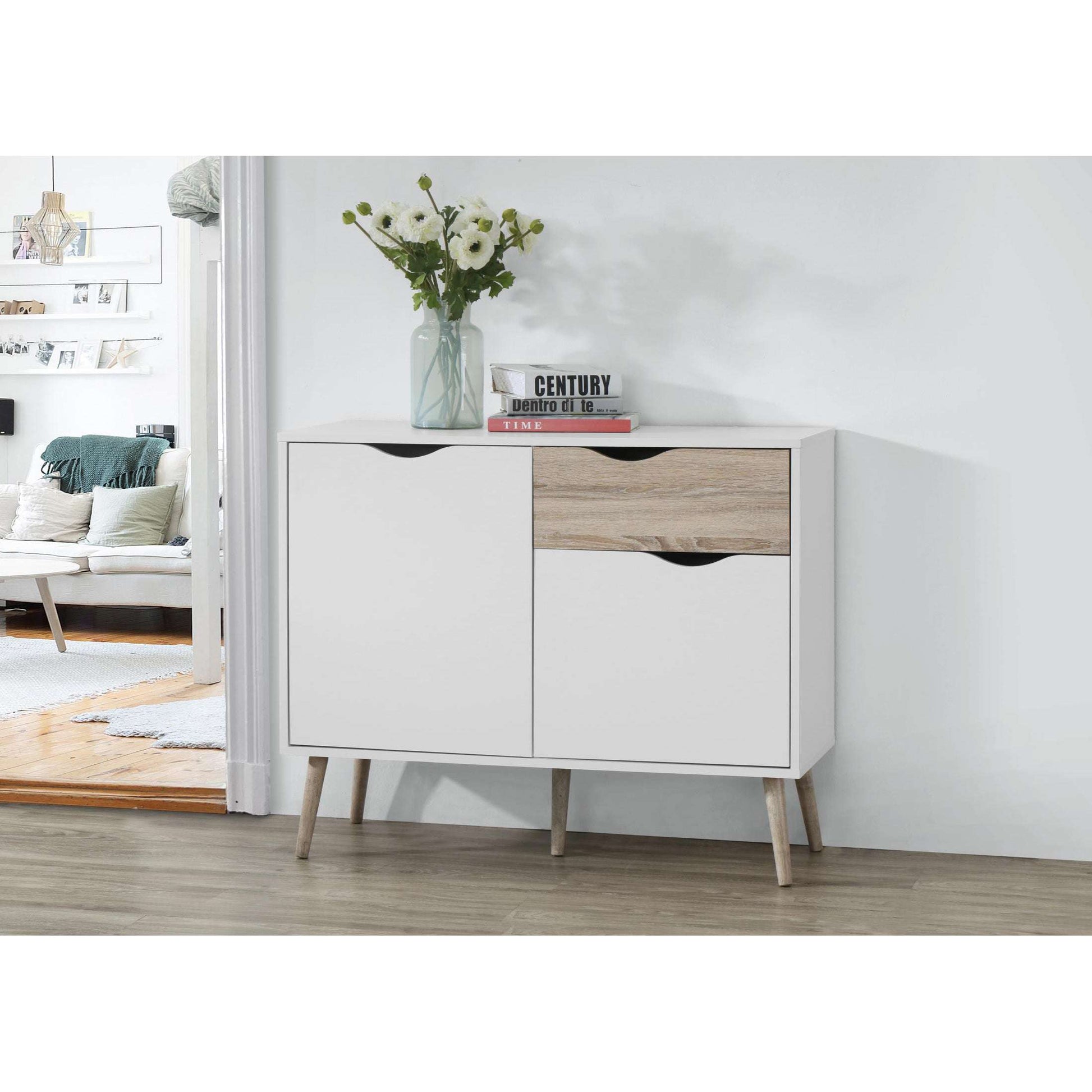 Ashpinoke:Mapleton Sideboard Small-Sideboards and Displays-Heartlands Furniture