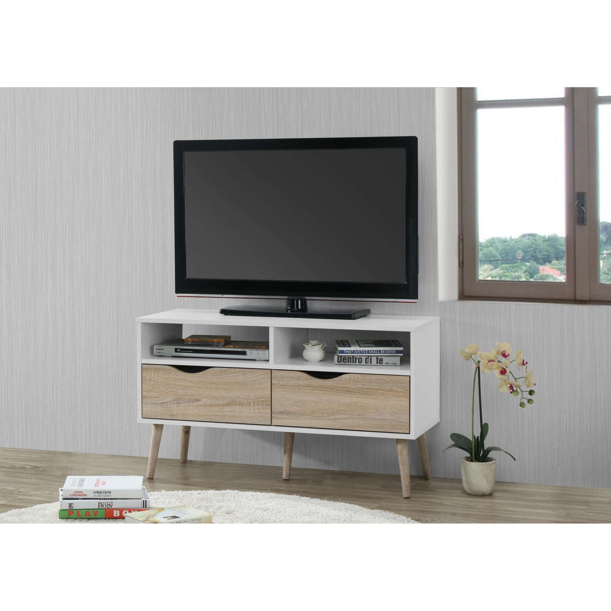 Ashpinoke:Mapleton TV Unit Small-TV Units-Heartlands Furniture