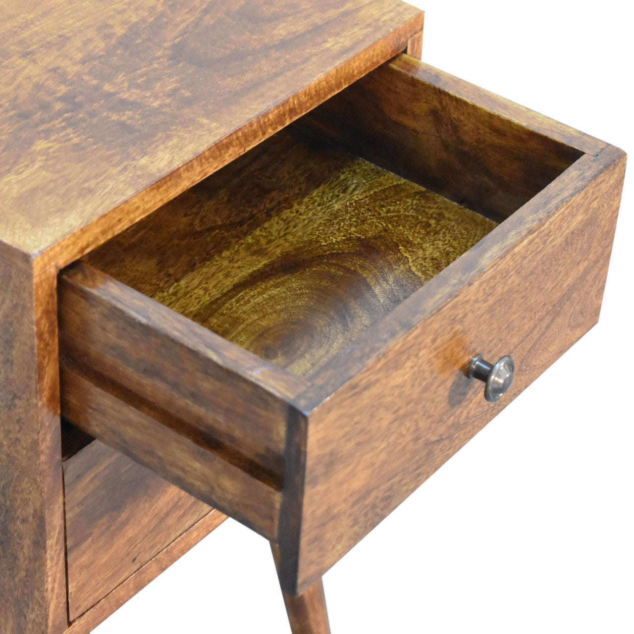 Ashpinoke:Mini 2 Drawer Chestnut Bedside-Bedsides-Artisan