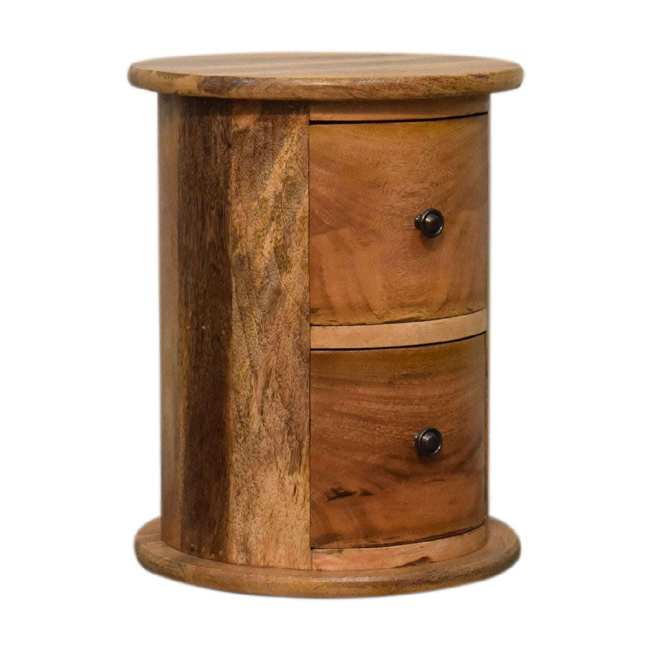 Ashpinoke:Mini 2 Drawer Drum Chest-Chests and Drawers-Artisan