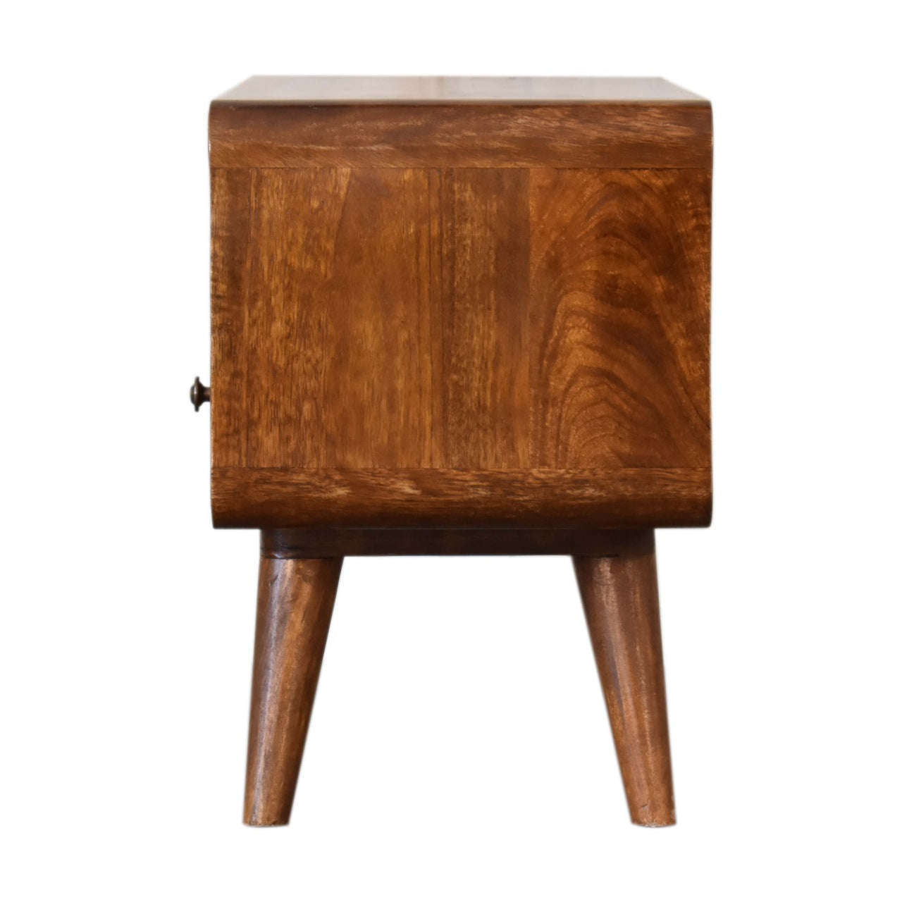 Ashpinoke:Mini Chestnut Curved Media Unit-Media Units-Artisan