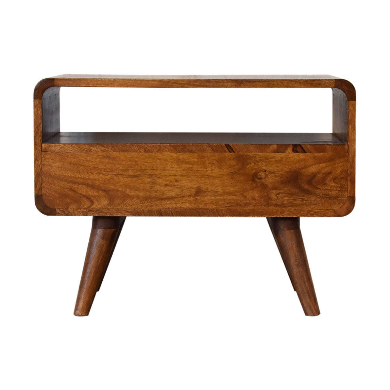 Ashpinoke:Mini Chestnut Curved Media Unit-Media Units-Artisan