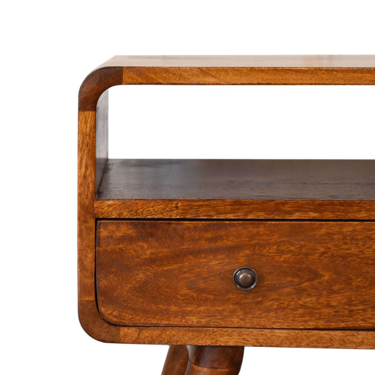 Ashpinoke:Mini Chestnut Curved Media Unit-Media Units-Artisan