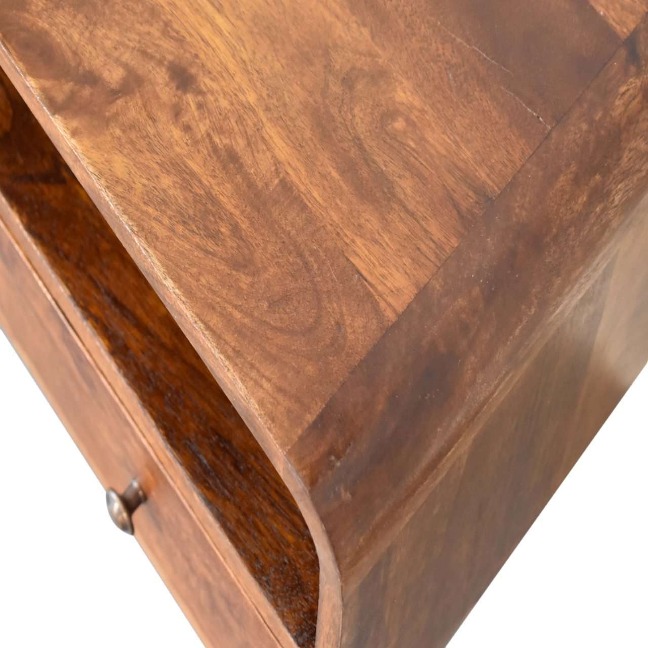 Ashpinoke:Mini Chestnut Curved Media Unit-Media Units-Artisan