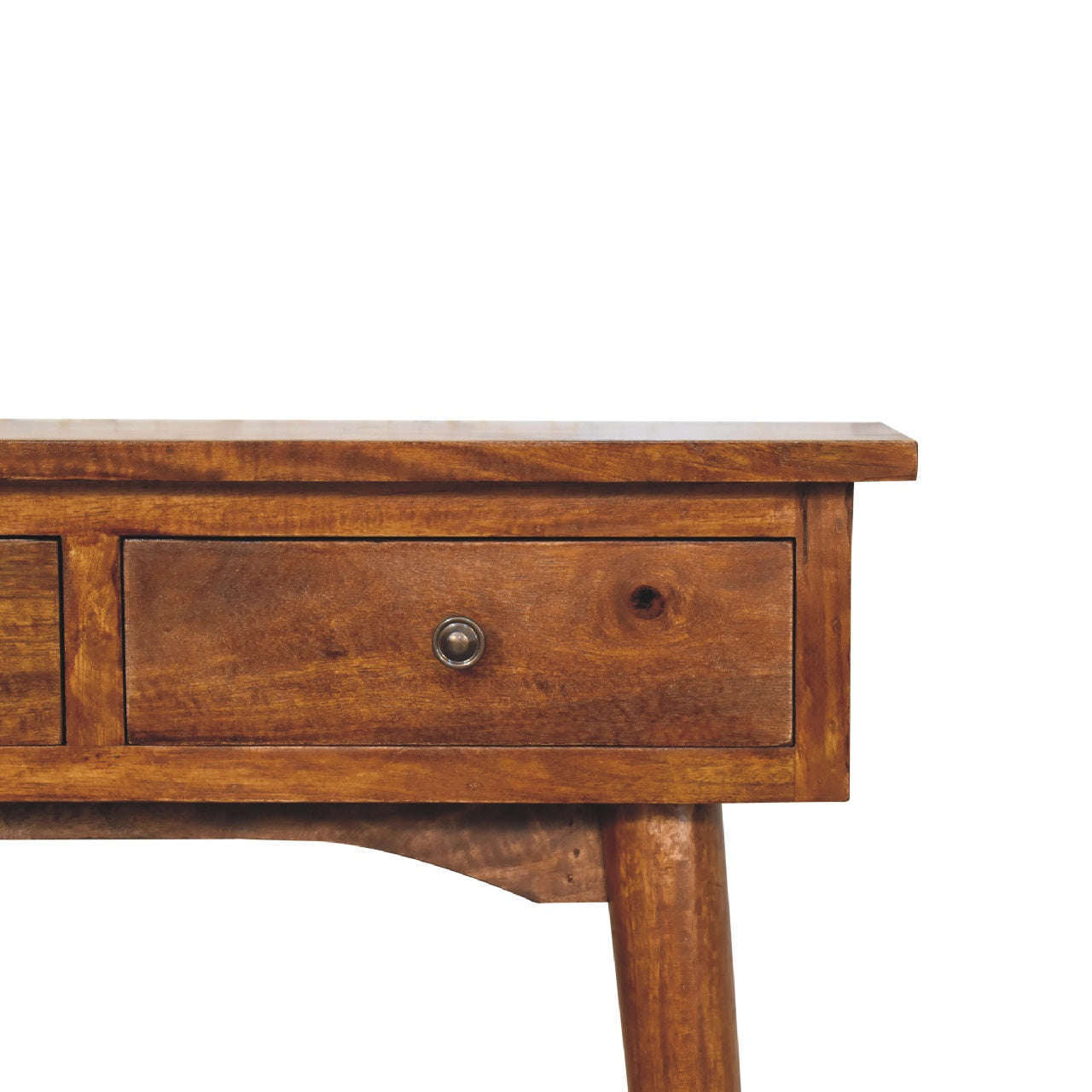 Ashpinoke:Mini Chestnut Hallway Console Table-Console and Hall Tables-Artisan