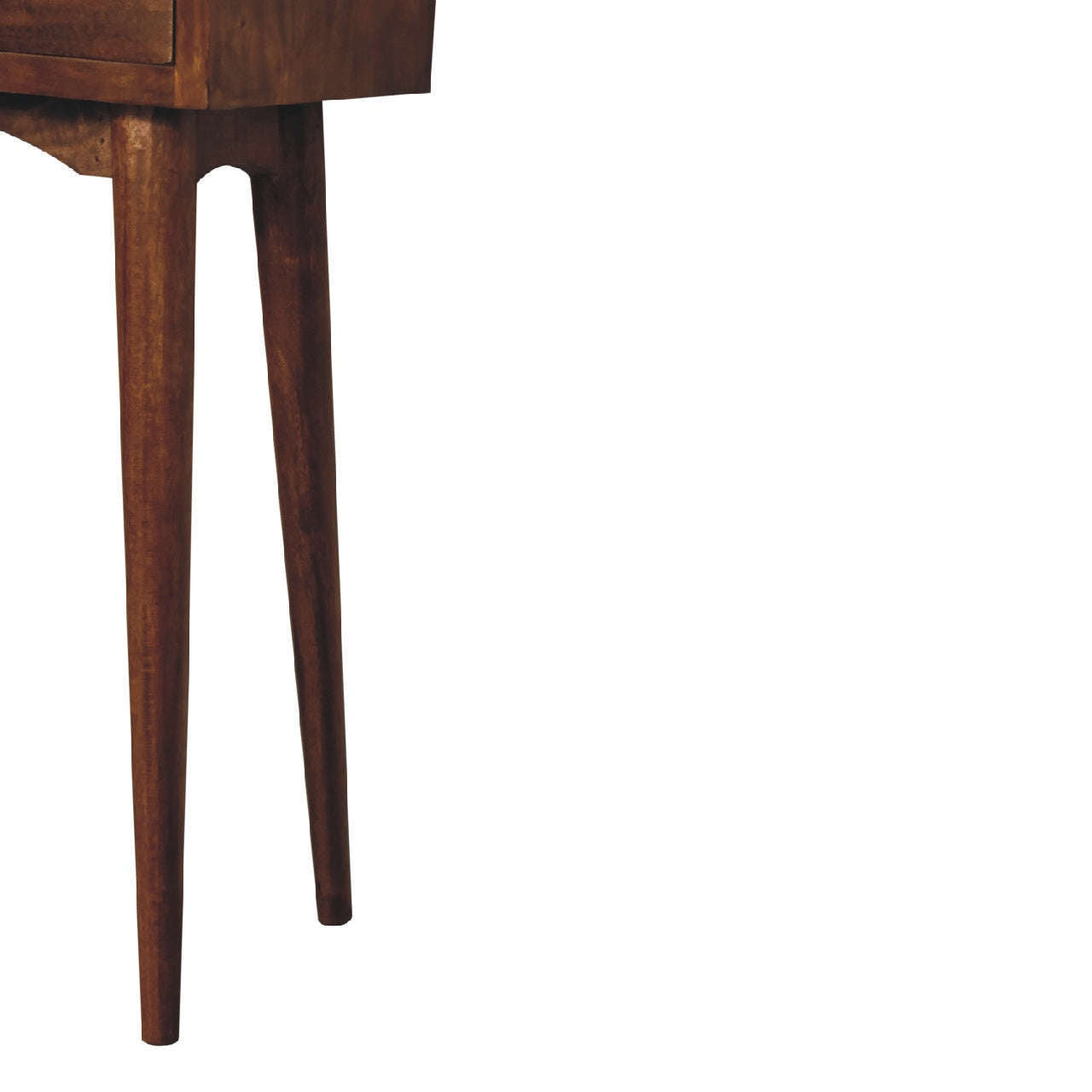 Ashpinoke:Mini Chestnut Hallway Console Table-Console and Hall Tables-Artisan