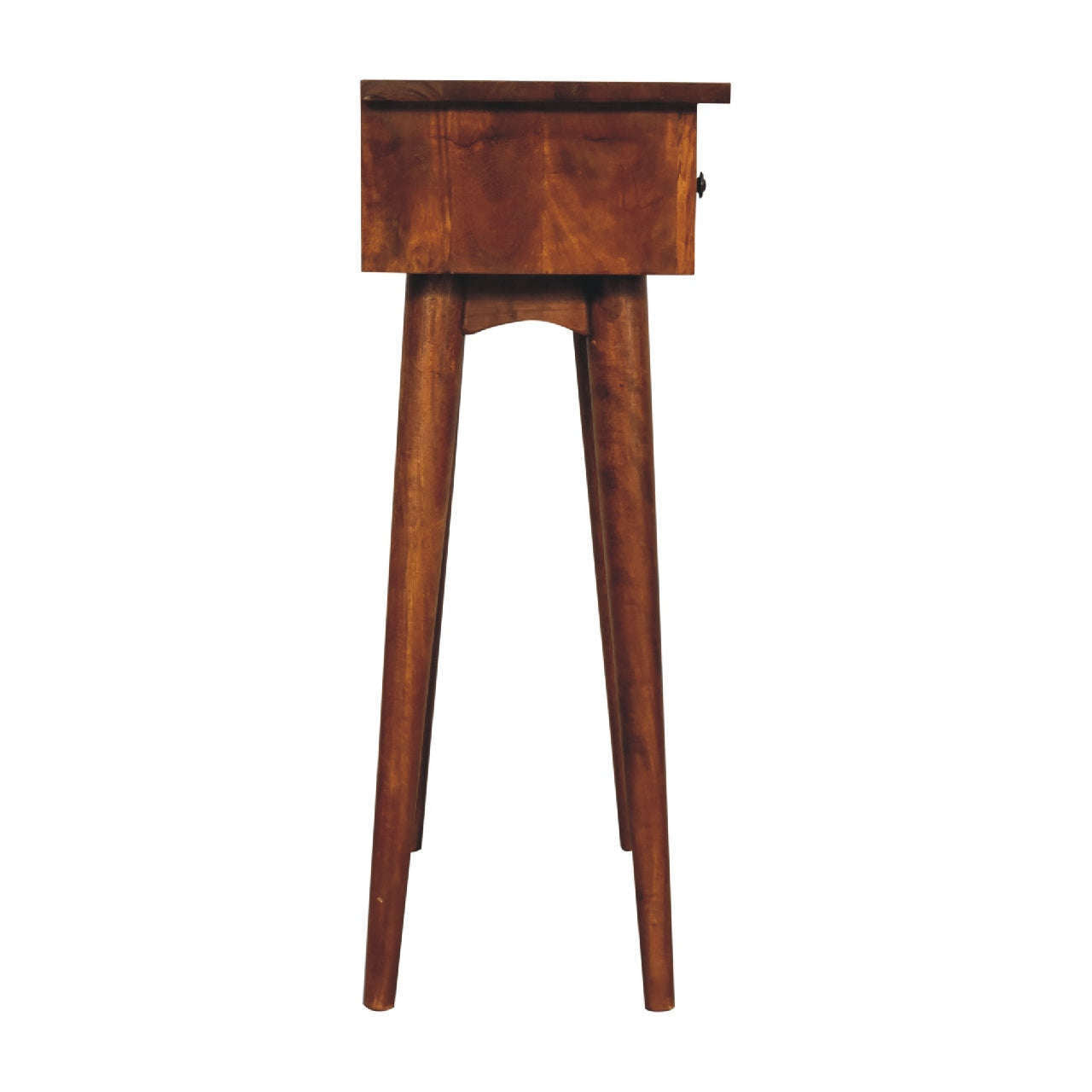 Ashpinoke:Mini Chestnut Hallway Console Table-Console and Hall Tables-Artisan