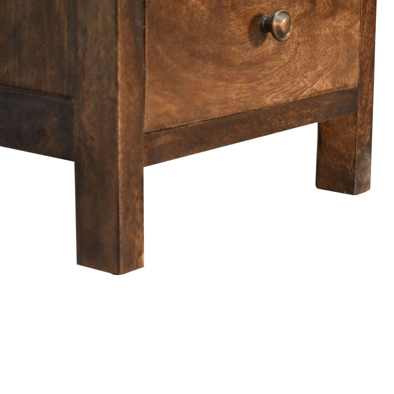 Ashpinoke:Mini Classic Grey Country Style Bedside with 3 Drawers-Bedsides-Artisan