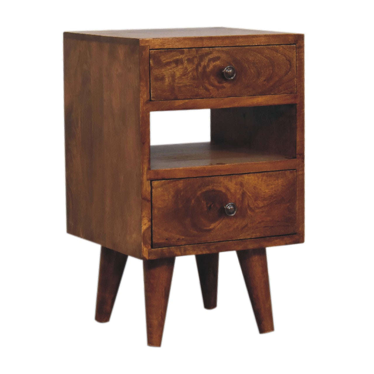 Ashpinoke:Mini Classic Multi Chestnut Bedside-Bedsides-Artisan