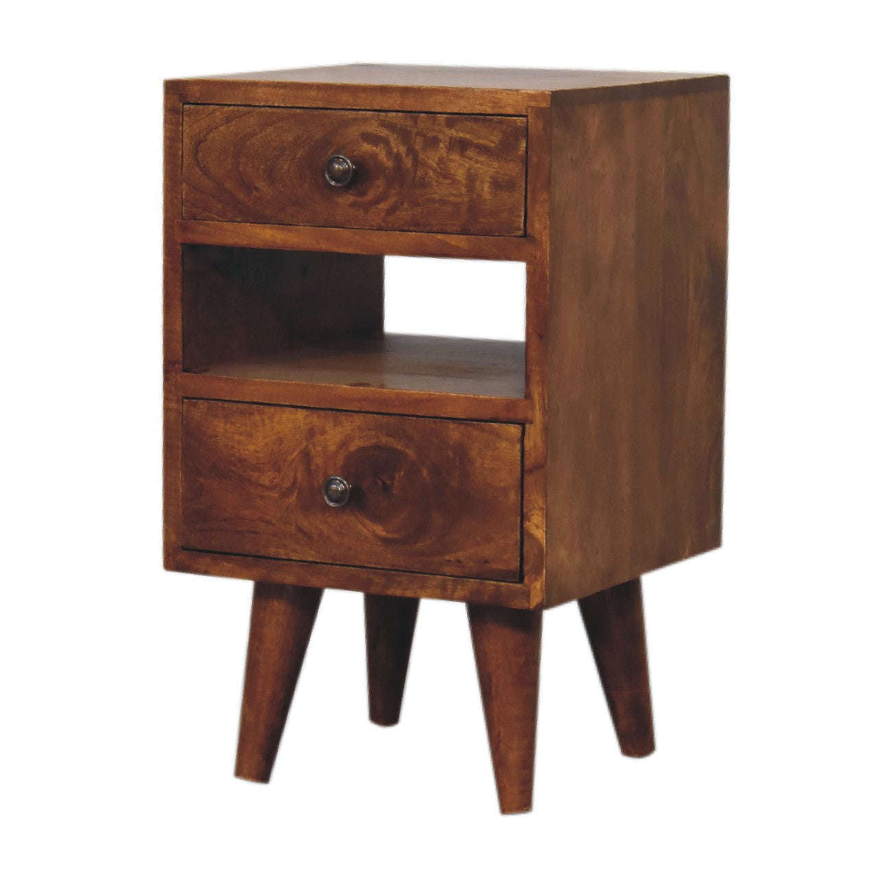 Ashpinoke:Mini Classic Multi Chestnut Bedside-Bedsides-Artisan