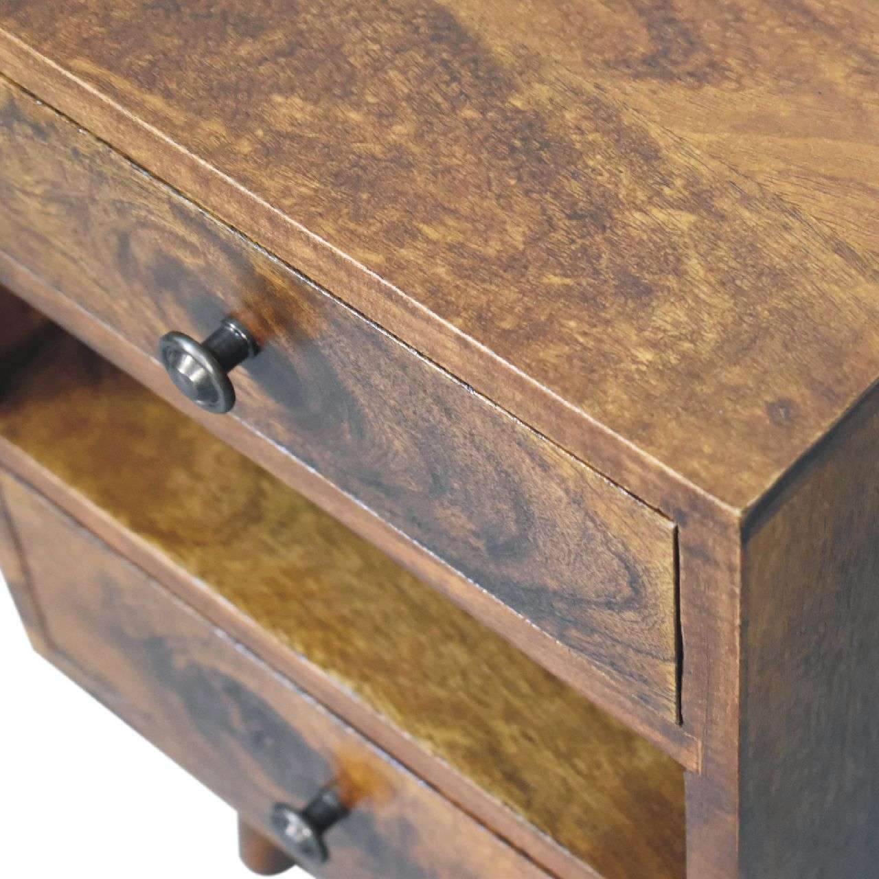 Ashpinoke:Mini Classic Multi Chestnut Bedside-Bedsides-Artisan