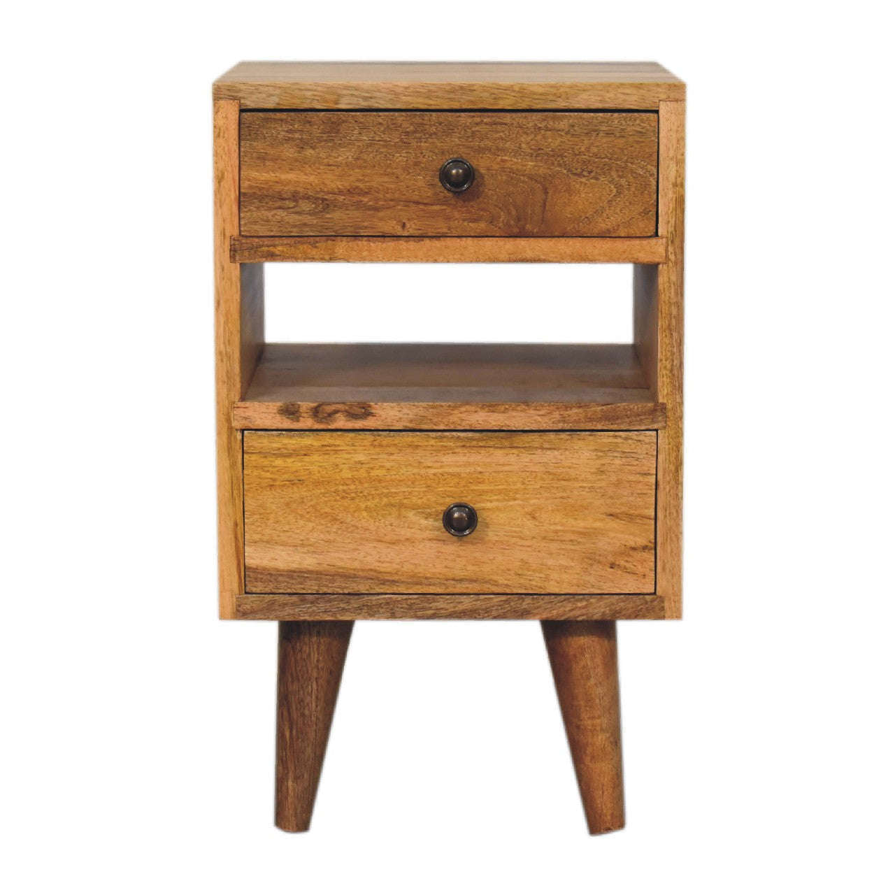 Ashpinoke:Mini Classic Multi Oak-ish Bedside-Bedsides-Artisan