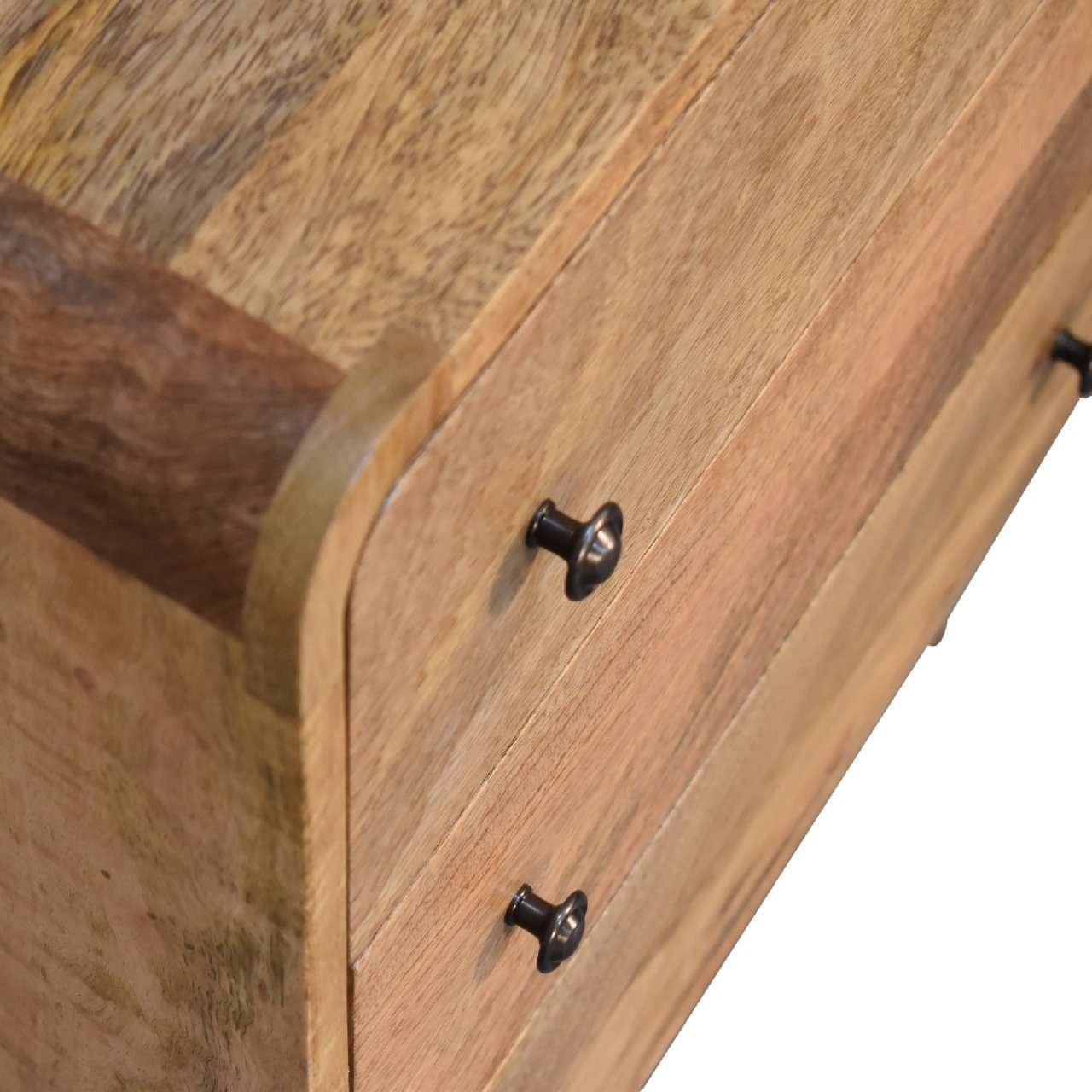 Ashpinoke:Mini Curved Oak-ish Chest-Chests and Drawers-Artisan