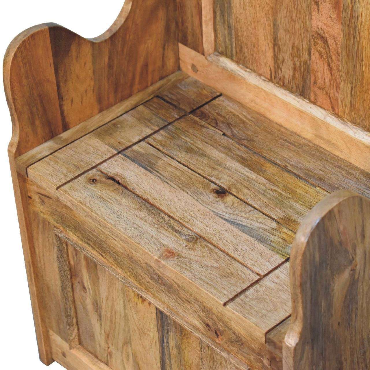 Ashpinoke:Mini Monks Storage Bench-Benches-Artisan