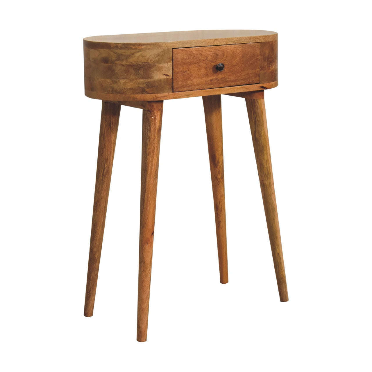 Ashpinoke:Mini Oak-ish Albion Console Table-Console and Hall Tables-Artisan