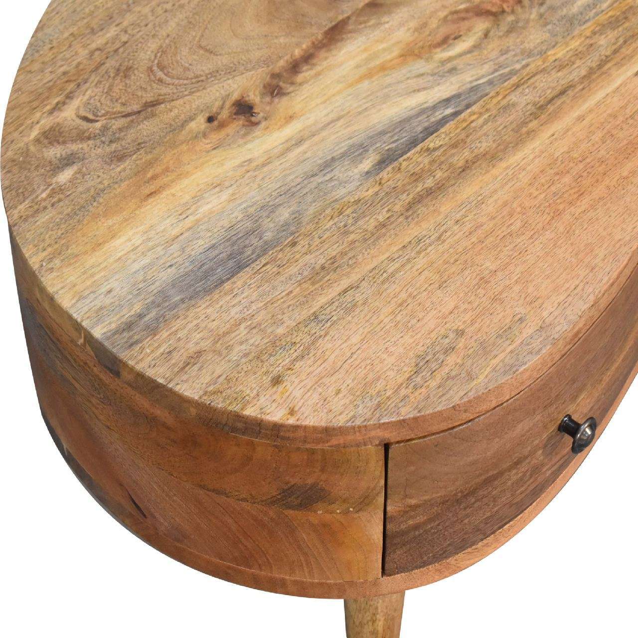 Ashpinoke:Mini Oak-ish Wave Coffee Table-Coffee Tables-Artisan