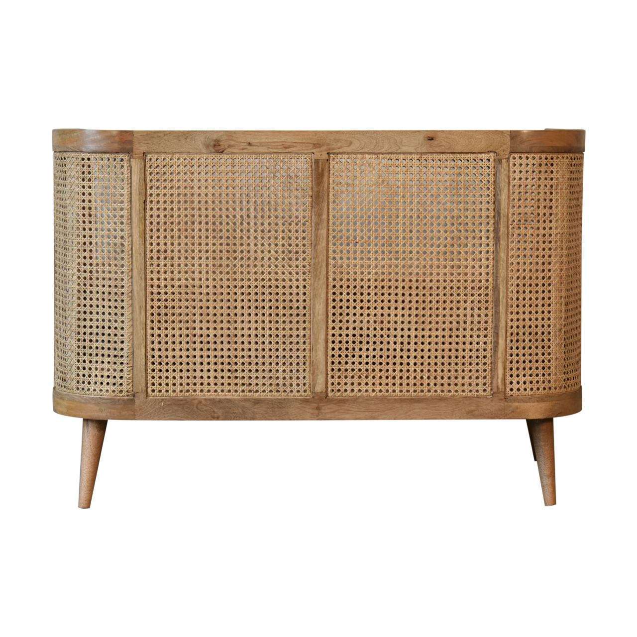 Ashpinoke:Mud Linen Rattan Sofa-Sofas-Artisan