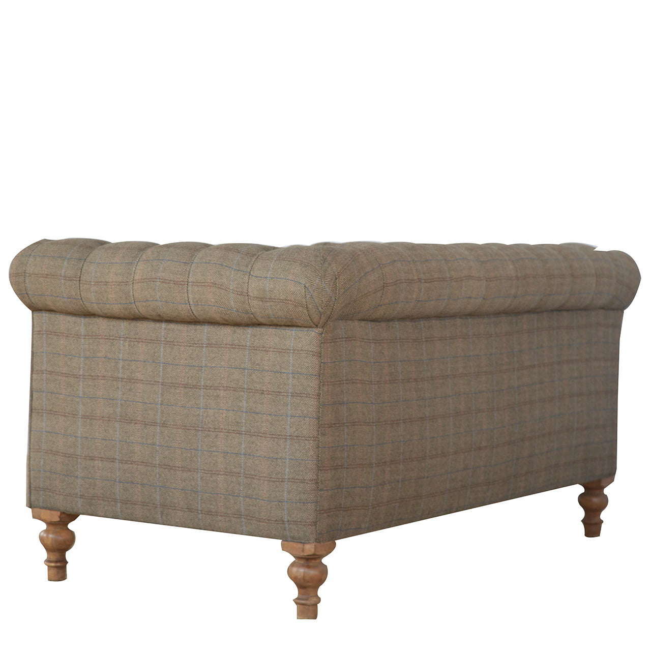 Ashpinoke:Multi Tweed 2 Seater Chesterfield Sofa-Sofas-Artisan