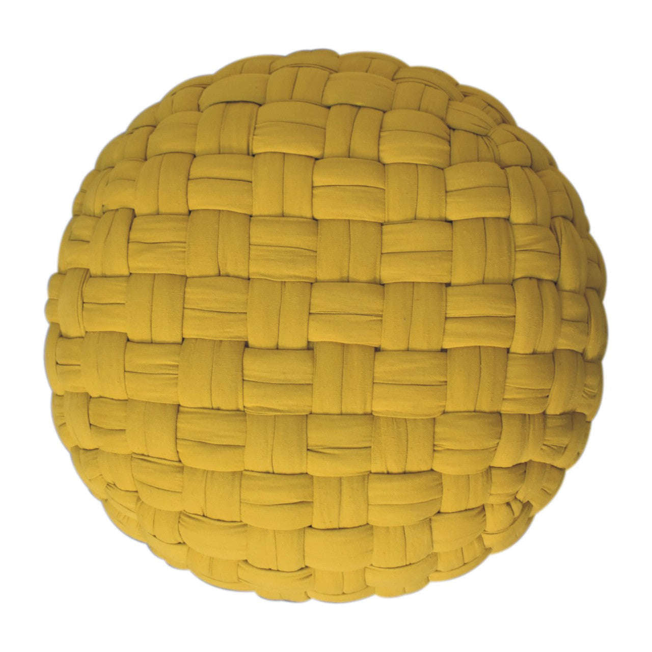 Ashpinoke:Mustard Tube Pouffe-Footstools-Artisan