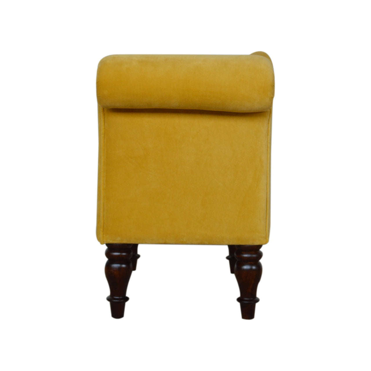 Ashpinoke:Mustard Velvet Chaise-Sofas-Artisan