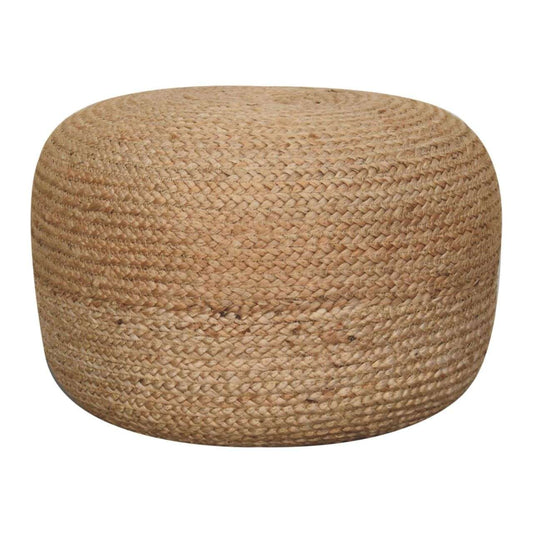 Ashpinoke:Natural Jute Pouffe-Footstools-Artisan