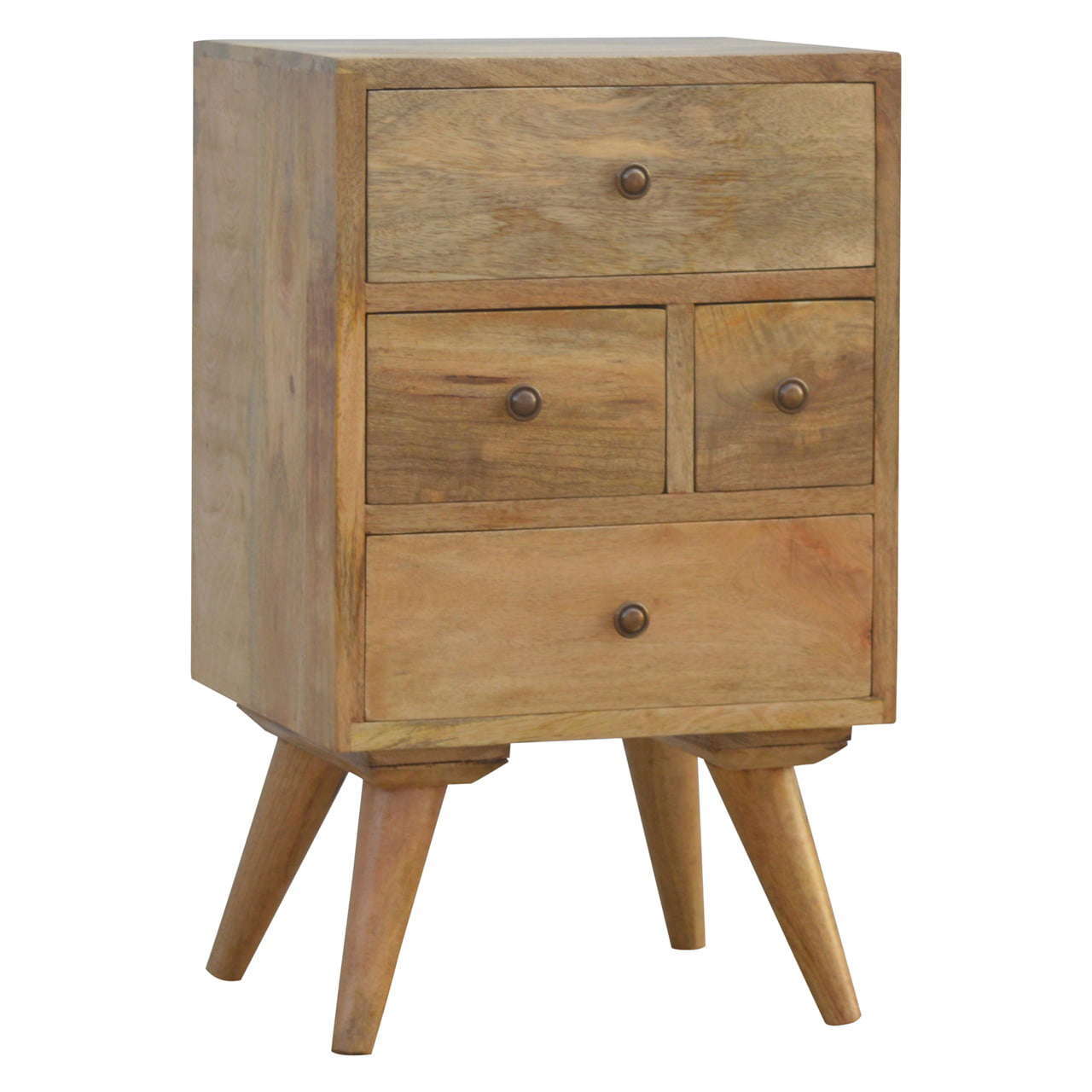 Ashpinoke:Nordic Style 4 Drawer Multi Bedside-Bedsides-Artisan