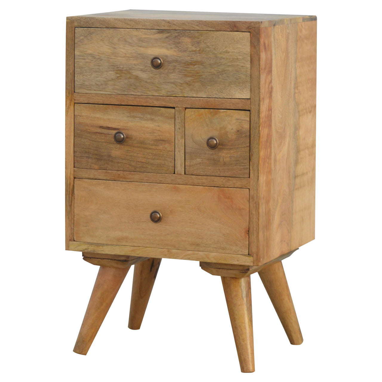 Ashpinoke:Nordic Style 4 Drawer Multi Bedside-Bedsides-Artisan