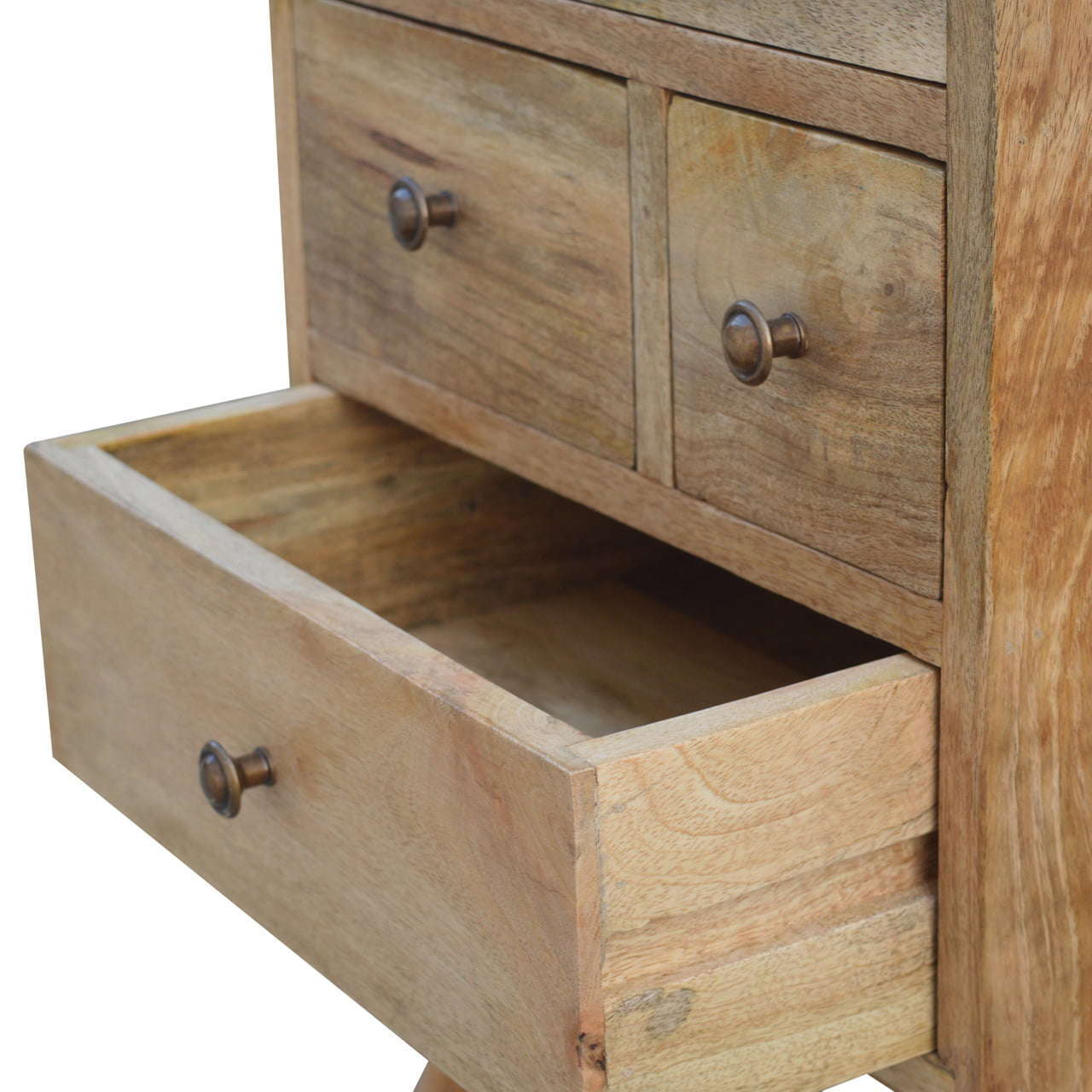 Ashpinoke:Nordic Style 4 Drawer Multi Bedside-Bedsides-Artisan