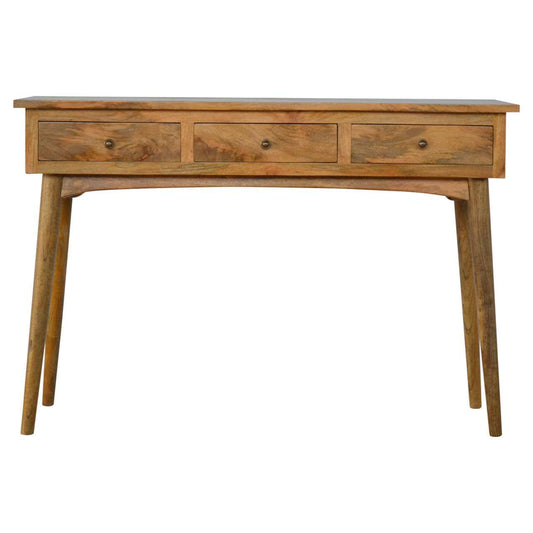 Ashpinoke:Nordic Style Console Table with 3 Drawers-Console and Hall Tables-Artisan