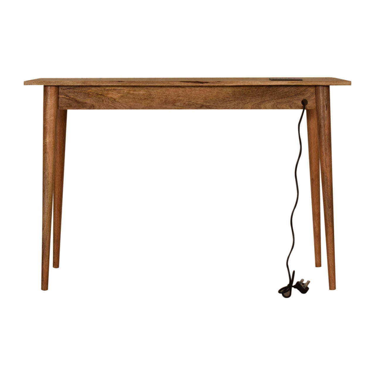 Ashpinoke:Nordic Style Writing Desk with 2 Drawers and Cable access-Desks-Artisan