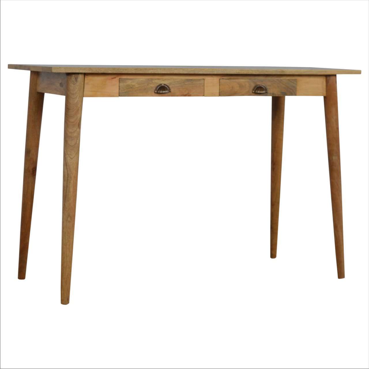 Ashpinoke:Nordic Style Writing Desk with 2 Drawers-Desks-Artisan