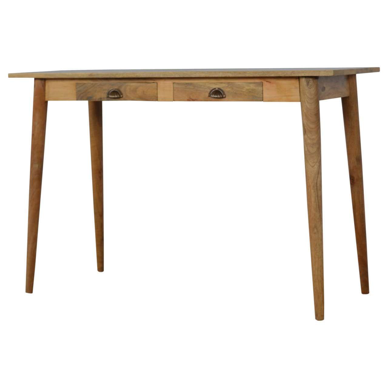 Ashpinoke:Nordic Style Writing Desk with 2 Drawers-Desks-Artisan