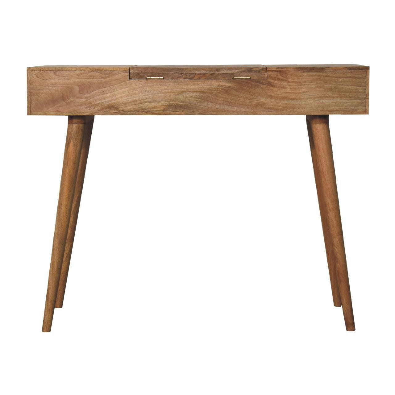Ashpinoke:Oak-ish Dressing Table with Foldable Mirror-Dressers-Artisan