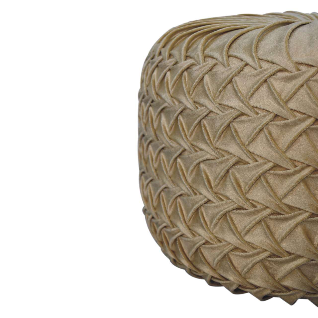 Ashpinoke:Ochre Hart Pouffe-Footstools-Artisan