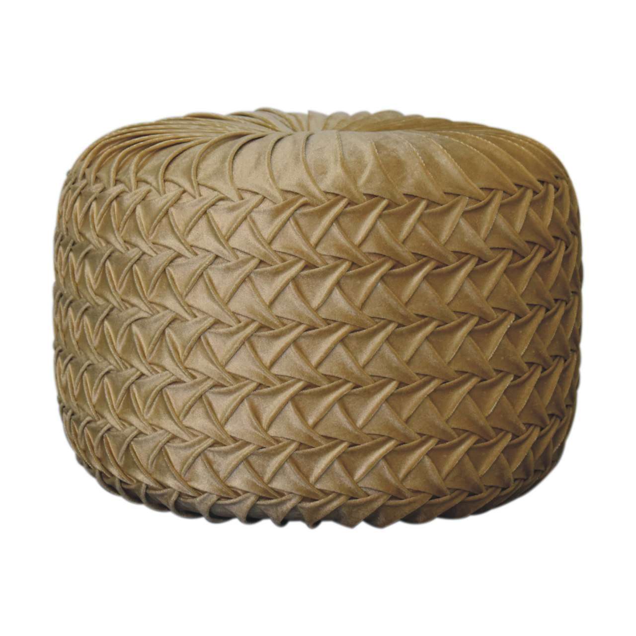 Ashpinoke:Ochre Hart Pouffe-Footstools-Artisan