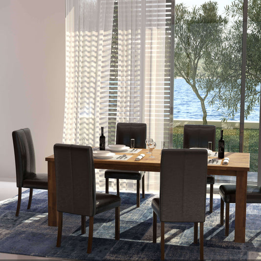 Ashpinoke:Parkfield Solid Acacia Dining Table-Dining Tables-Heartlands Furniture