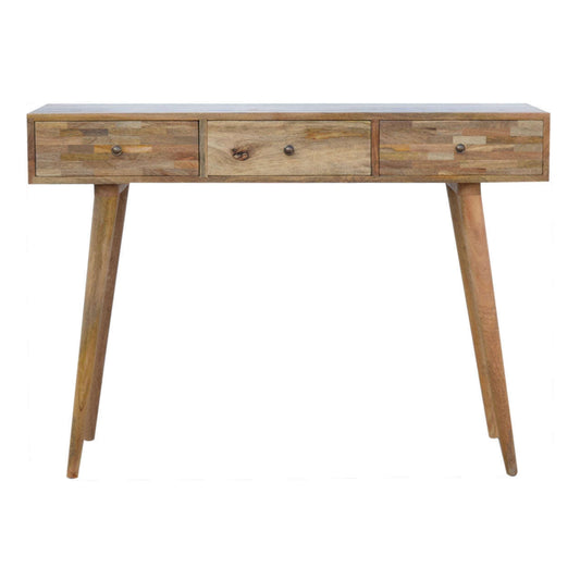 Ashpinoke:Patchwork Patterned Console Table-Console and Hall Tables-Artisan