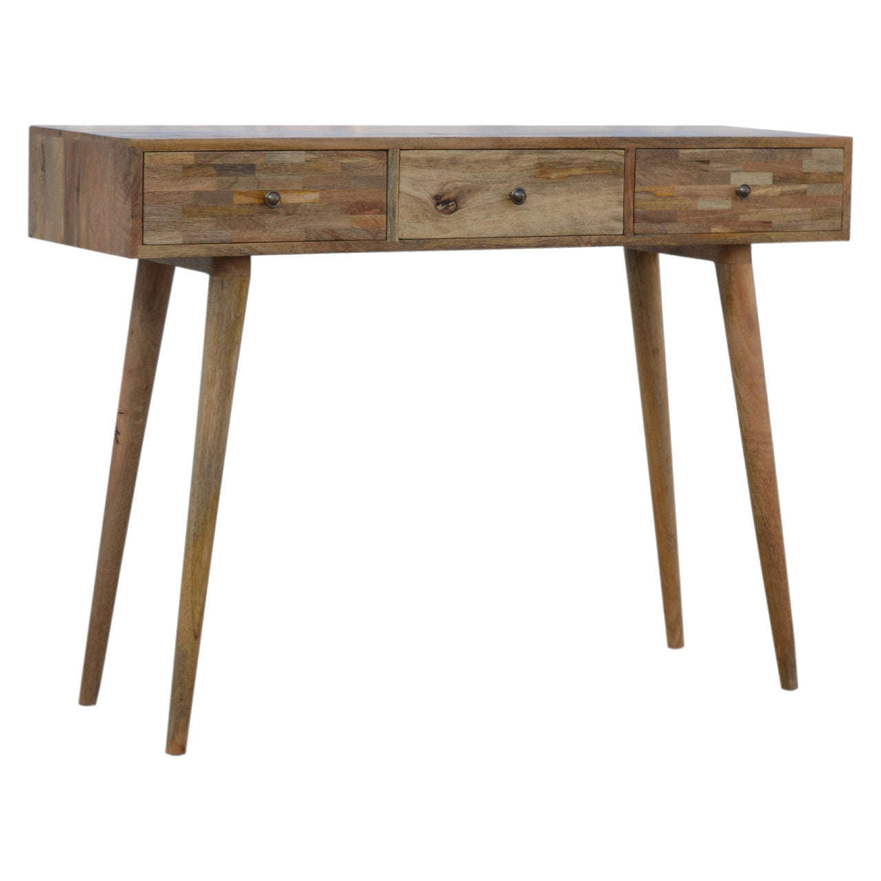 Ashpinoke:Patchwork Patterned Console Table-Console and Hall Tables-Artisan