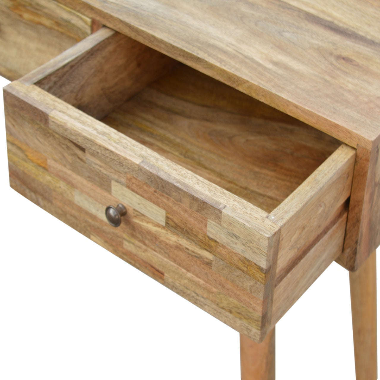 Ashpinoke:Patchwork Patterned Console Table-Console and Hall Tables-Artisan