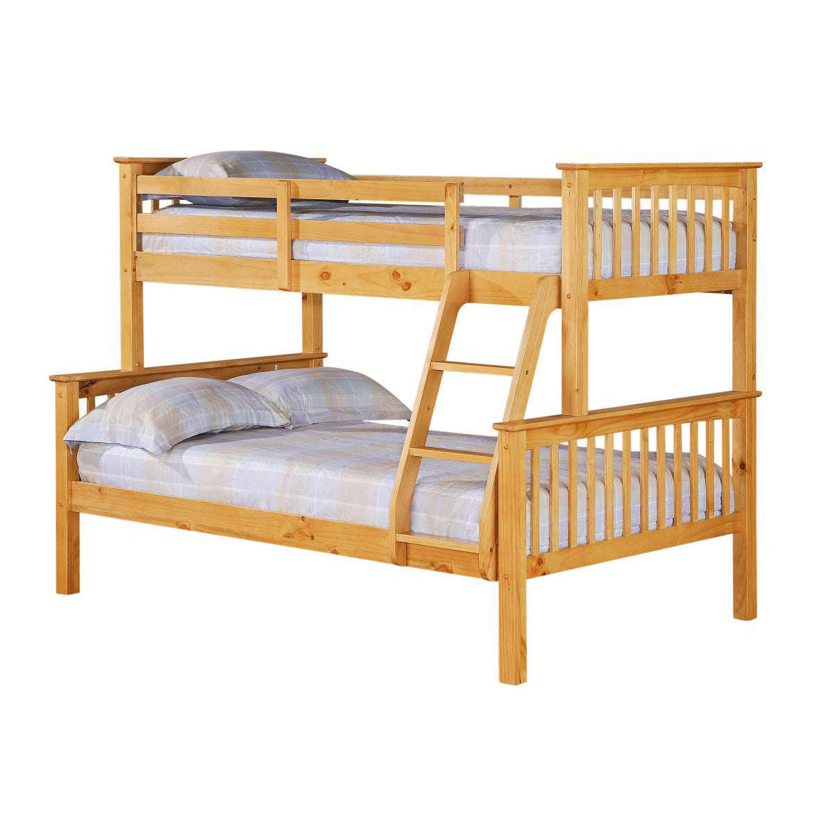 Ashpinoke:Porto Triple Bunk Bed Pine-Bunks-Heartlands Furniture