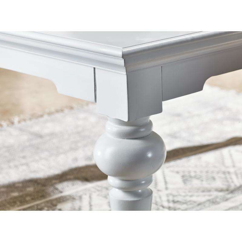 Ashpinoke:Provence Collection 79" Dining Table in Classic White-Dining Tables-NovaSolo