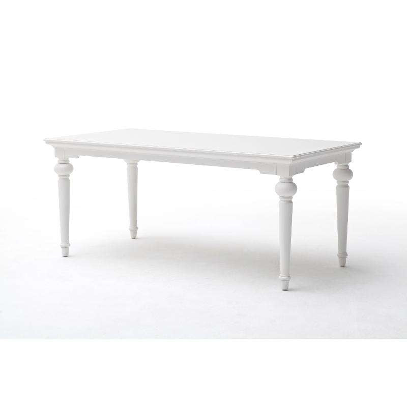 Ashpinoke:Provence Collection 79" Dining Table in Classic White-Dining Tables-NovaSolo