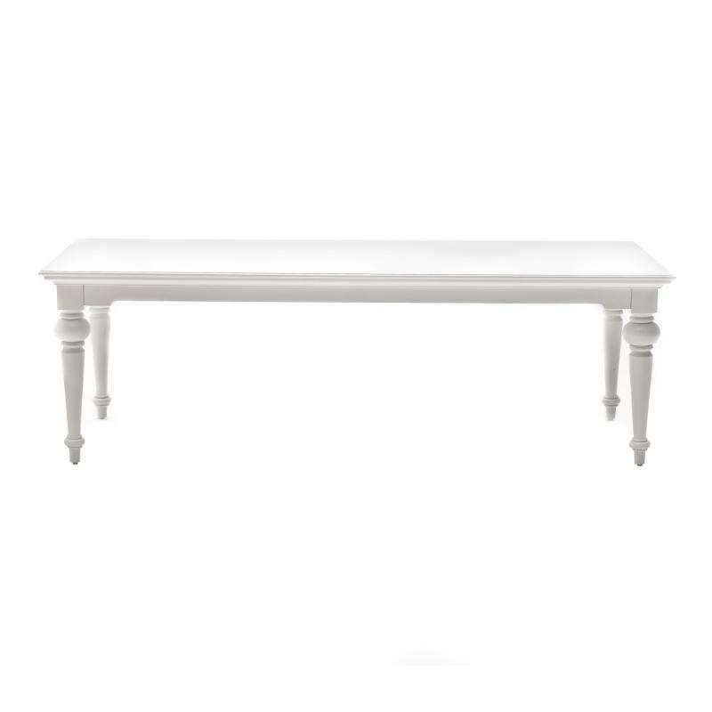 Ashpinoke:Provence Collection 94" Dining Table in Classic White-Dining Tables-NovaSolo