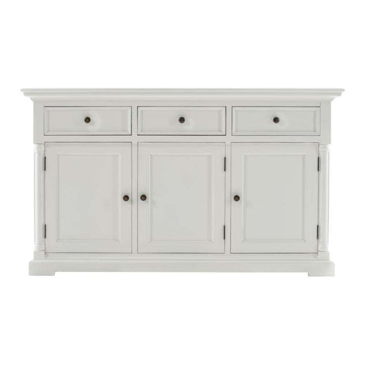 Ashpinoke:Provence Collection Classic Sideboard with 3 doors in Classic White-Sideboards-NovaSolo