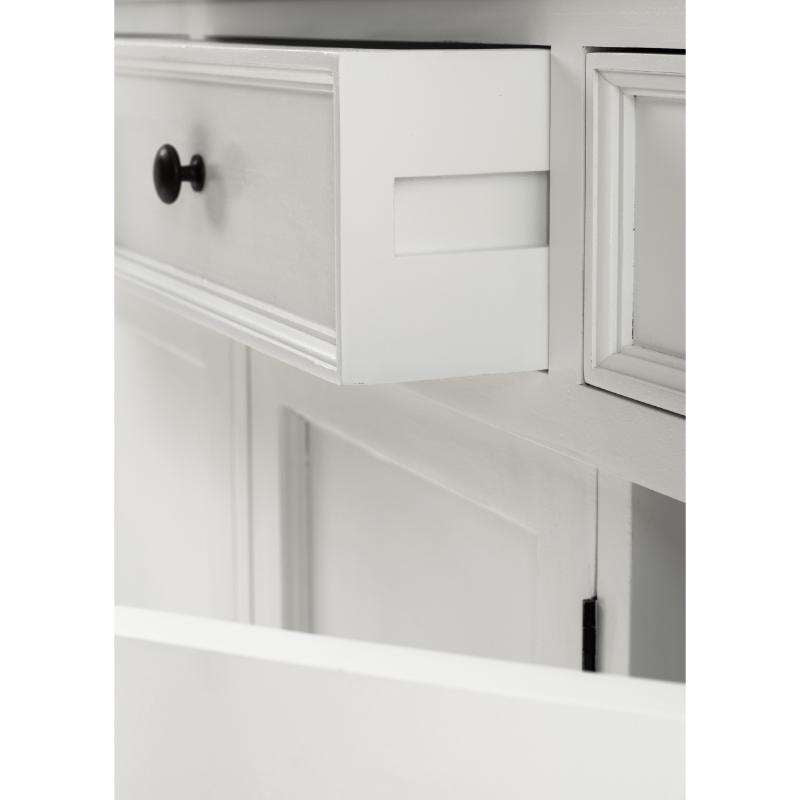 Ashpinoke:Provence Collection Classic Sideboard with 3 doors in Classic White-Sideboards-NovaSolo