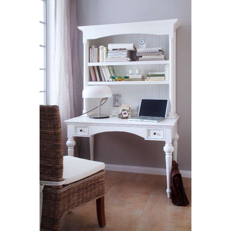 Ashpinoke:Provence Collection Desk in Classic White-Desks-NovaSolo