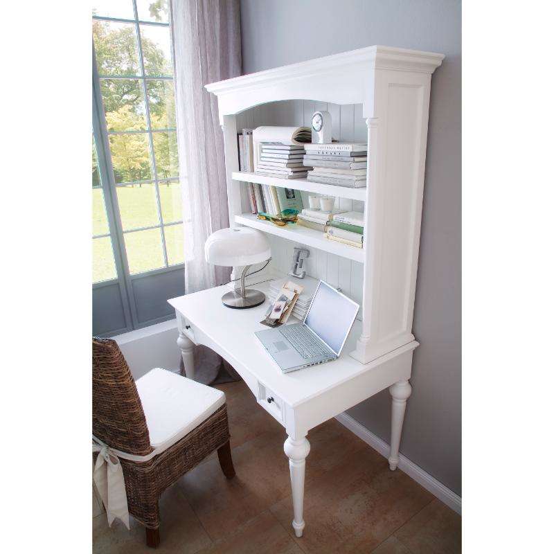 Ashpinoke:Provence Collection Desk in Classic White-Desks-NovaSolo